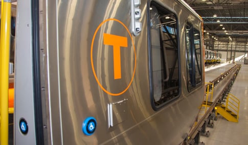 China Rail Car for MBTA in new assembly plant.