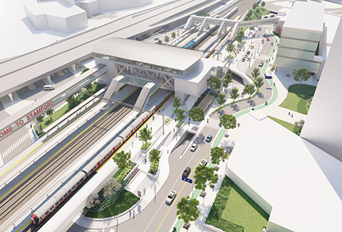 Illustrative birds’ eye view rendering of reimagined STC.