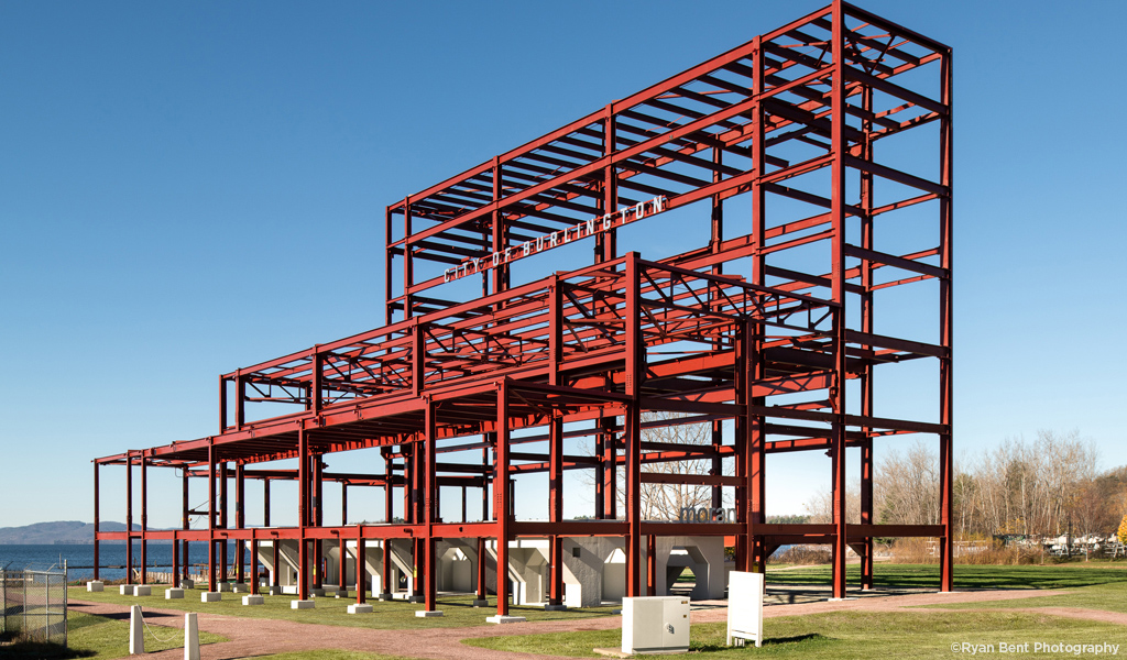 The FRAME on the Lake Champlain Waterfront in Burlington, Vermont.