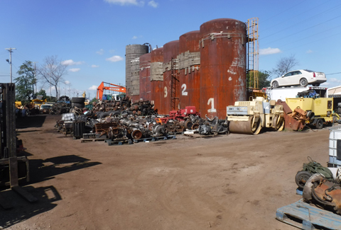 Abandoned industrial site in Newark, NJ