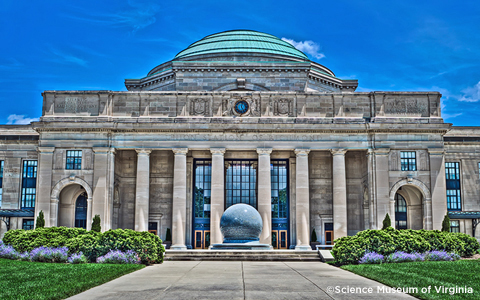 Front entrance to the Science Museum of Virginia.  