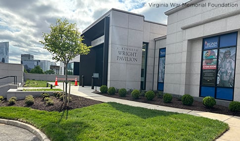 New plantings installed at the C. Kenneth Wright Pavilion.