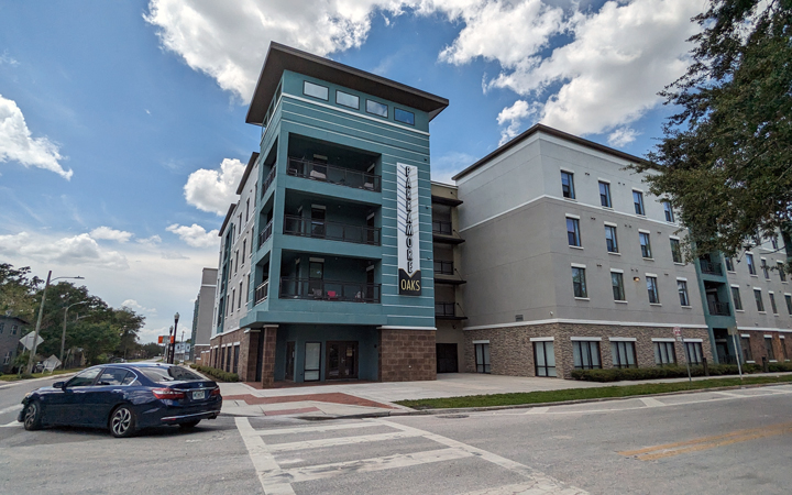 Exterior view of Parramore Oaks, an affordable housing development in  Orlando, Florida.